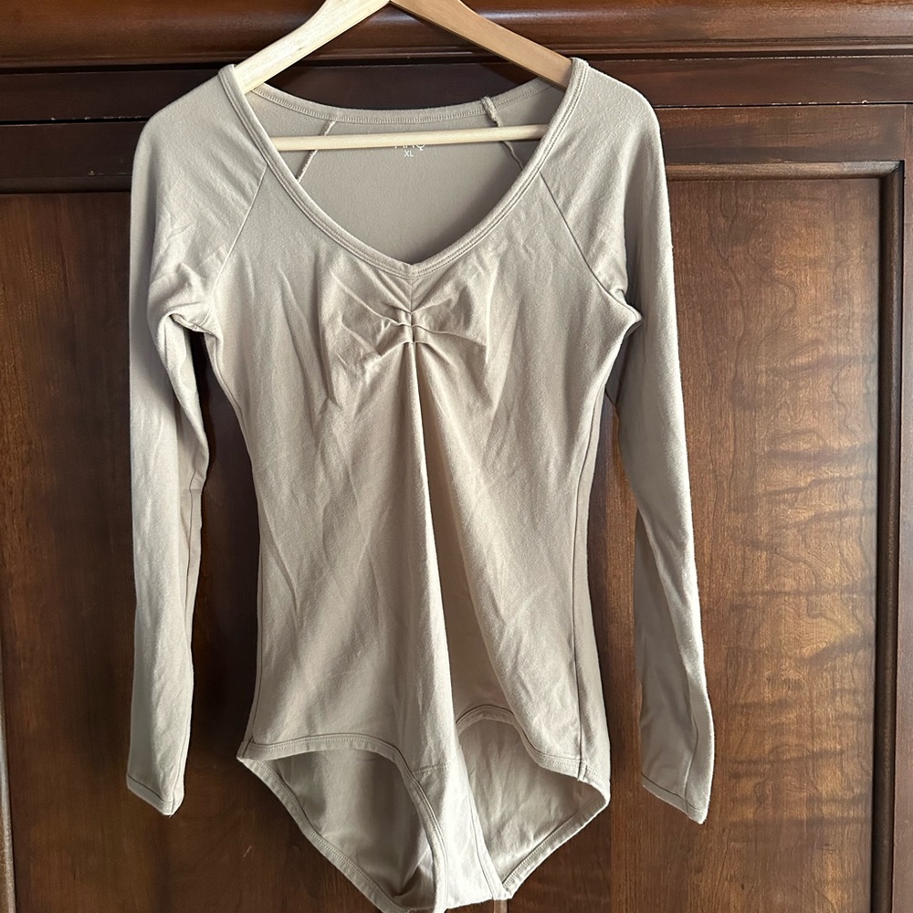 ARQ Taupe Long Sleeve Bodysuit